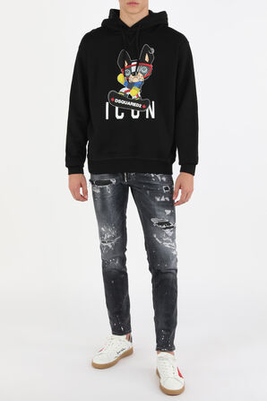 Icon Hoodie in Black DSQUARED2